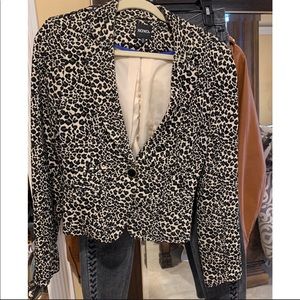 XOXO Leopard Print Blazer